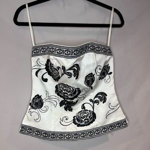 White House Black Market Strapless Corset Top, Size 6